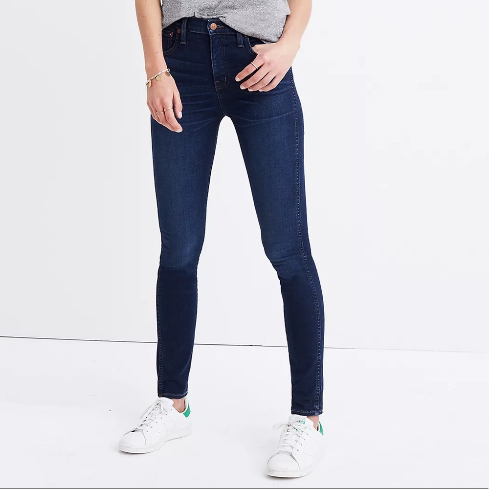 Madewell 10" High-Rise Skinny Jeans in Hayes Wash size 26